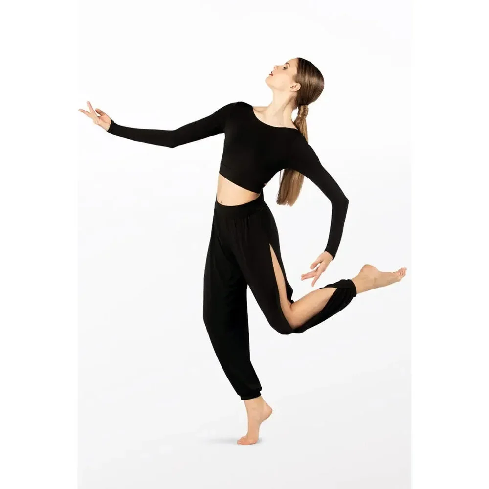Pre-Owned Dance Open Leg Pants Balera MJ12237 Medium Child Jazz Contemporary Mo